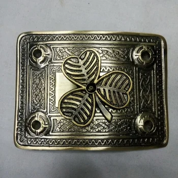 shamrock belt buckle