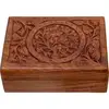 Vintage Lace Design Memorial Engraved Wooden Casket Box for Adults Human Funeral Ashes Cremation urns American/European Style