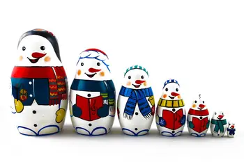 snowman nesting dolls