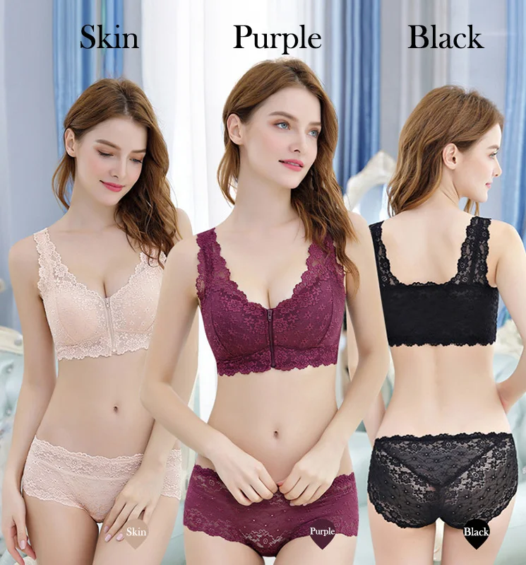 

Best Medical Cancer Mastectomy Breasts Bra with pocket YC-003 Manufacturer sexy charm lace decoration, Skin/purple/black