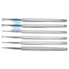 6 Pieces Fox Dermal Curettes Dermatology 1mm-6mm ENT Surgical Medical Stainless Steel Surgical Instruments