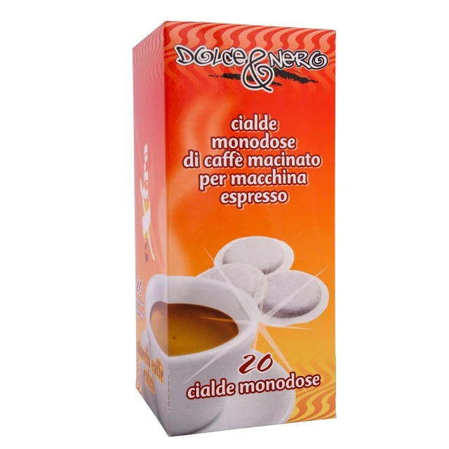 
ITALIAN COFFEE PODS 20 PODS BOX - GROUND COFFEE PODS EXTRA 