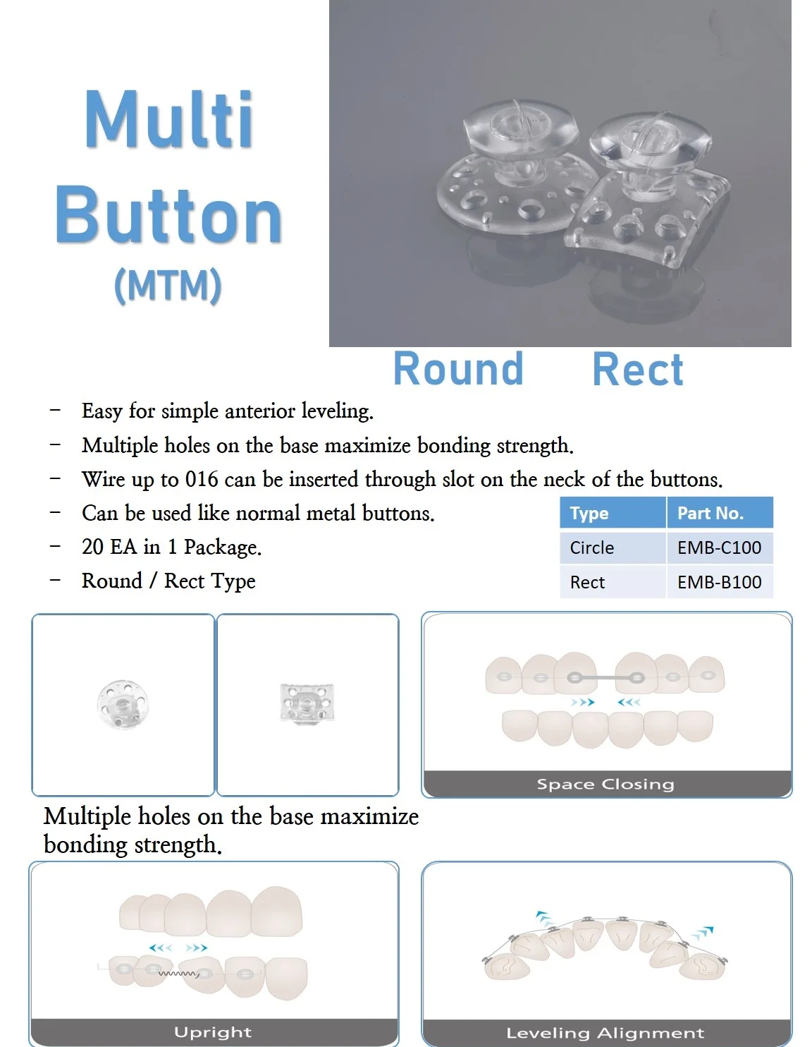 Multi Button For Orthdontics Buy Orthodontic Buttons,Orthodontic