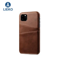 

High quality back cover for iphone 11 case real leather card slot holder case for iphone 11 colorful leather case