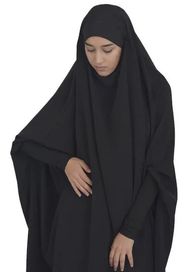 Black Jilbab 2019 - Buy Black Jilbabsjilbab,Elastic Sleeves Black ...