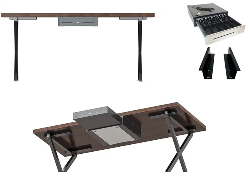 Under Counter Mounting Brackets For Cash Drawer Heavy Duty Steel