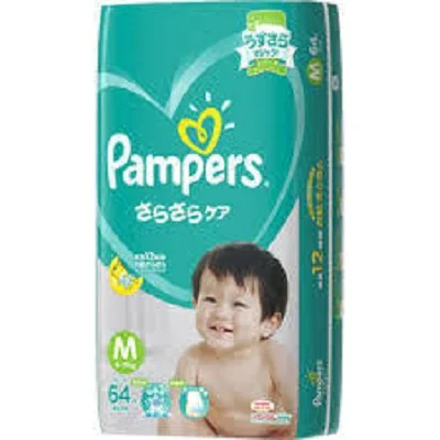 Подгузники Pampers размер m 64шт (6-11кг) (4902430148696)