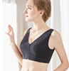 Wire Free Pocketed Lace Bra YC-004 Cotton Full Coverage Padded medical bra with pocket
