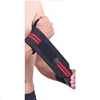 Custom fitness wrist wraps with thumb loops for weight lifting and kettlebells