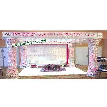 Wedding Fiber Damroo Mandap With Led Lights Indian Wedding Fiber