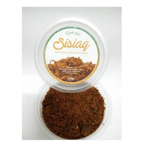 fresh shiitake mushroom kukur emas meat floss (serunding)