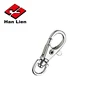 Custom Galvan Double Side Round Heart Wire Gold Zinc Plated Hardware Snap On Hook Rigging Rose 20mm 30mm