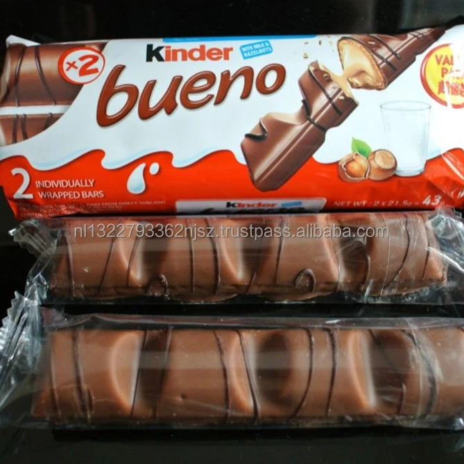 Вафли kinder bueno в Молочном шоколаде, 43 г