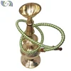 Mini Brass Hookah Small Shisha Old Hand Carved Brass Indian Smoking Cigar Chilam/Hukka Pipe