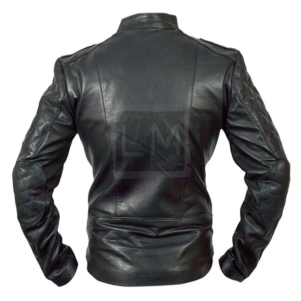 Mens Motorcycle Biker Black Genuine Leather Jacket Buy Motorcycle
