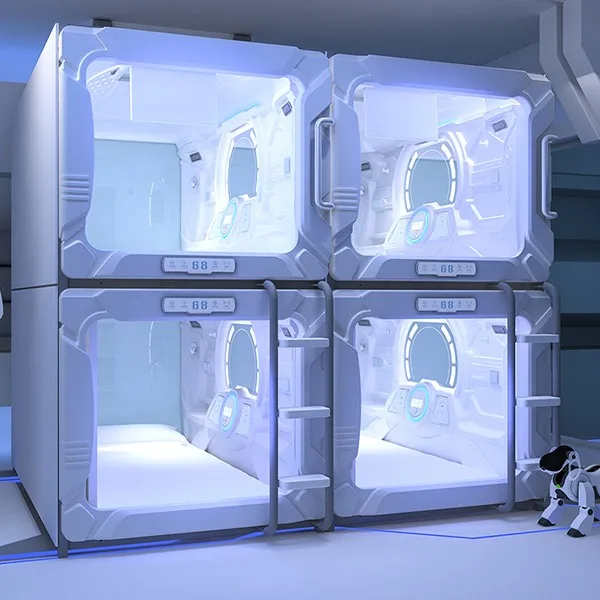 日本胶囊酒店床预制迷你卧室睡觉荚双层床旅馆机场洗手间办公室厕所