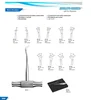 Dental Set Root Elevators Set With Custom Logo And Bar code Packaging