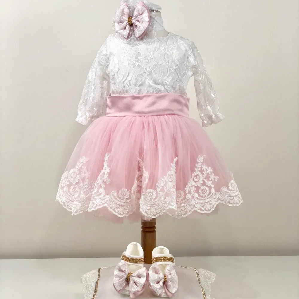 High Quality Modern Luxury Birthday Pink And White Newborn Baby Girls