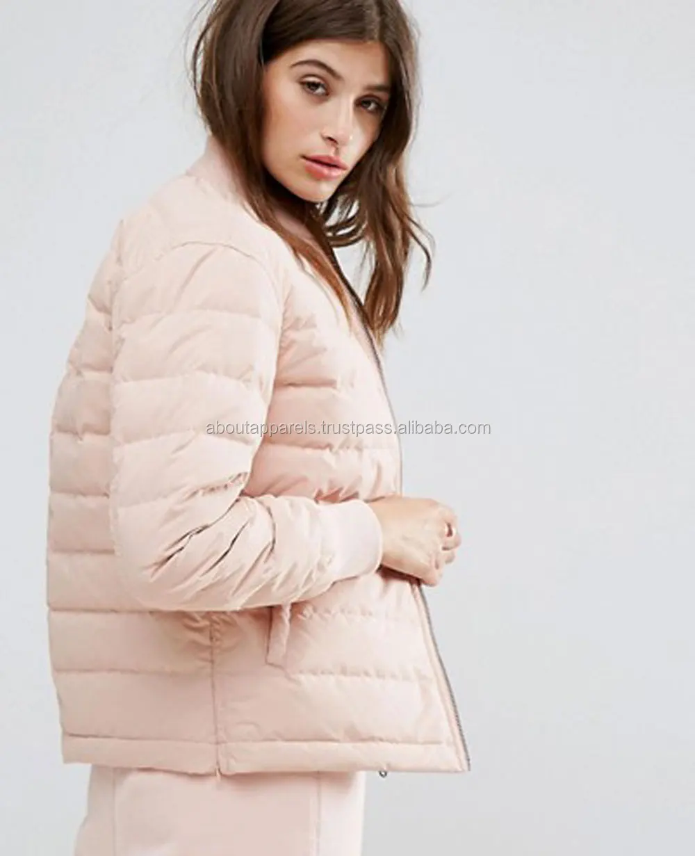 Pakistan High Quality Clothing Women Ladies Casual Custom Puffer Jacket