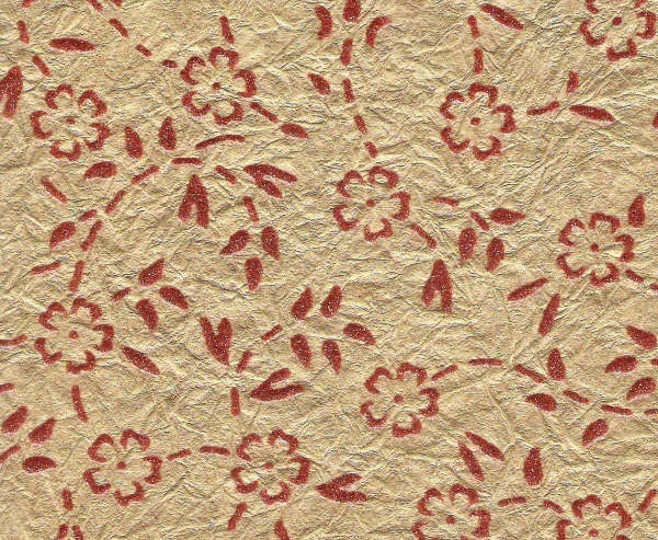 卡其色彩纸与白色露滴打印适合礼品包装