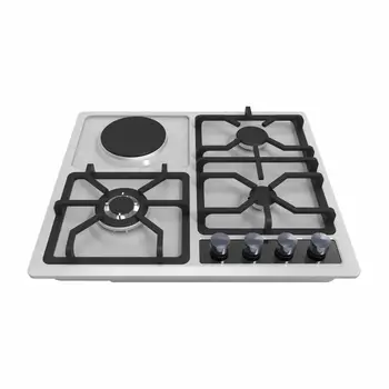 Enamel Steel Panel Gas Hob 3 Gas Burner 1metal Electric Hot Plate