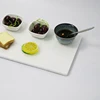 Marble 20x40cm Rectangle Dish White Plate Cheese Board Natural Stone Dinning tableware