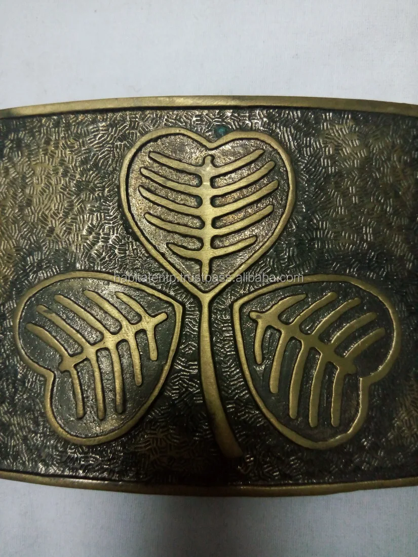 shamrock belt buckle