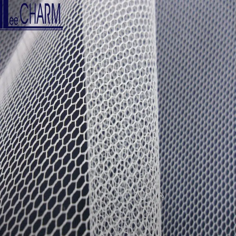 LCN601 Taiwan 100% Nylon Stiff Crinoline Netting Fabric, View stiff ...
