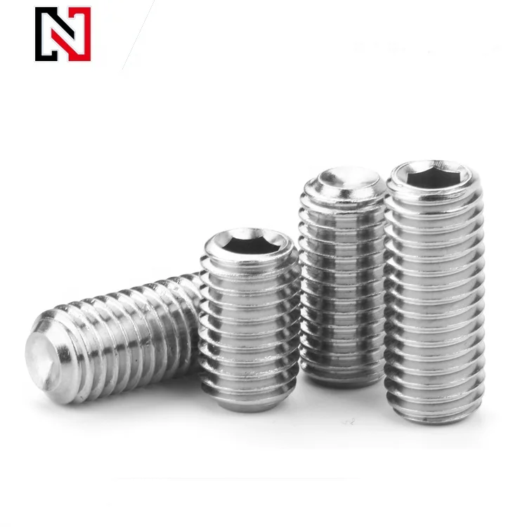 
Stainless steel DIN916 hexagon socket set screw with cap point 