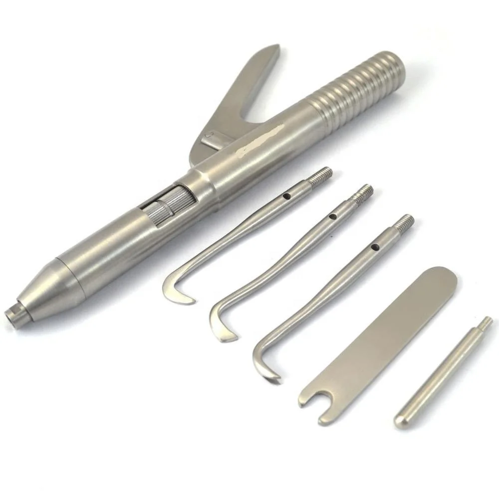 1 Set Dental Automatic Surgical Instruments Crown Remover Gun Dentist