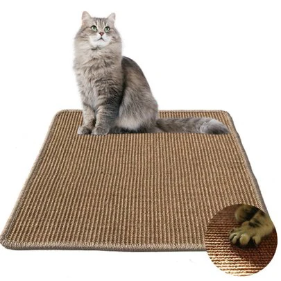 

Amazon Hot Selling Floor Protector Pet Furniture Kitty Toy Sisal Pad Cat Scratch Mat for Cats, Neutral color