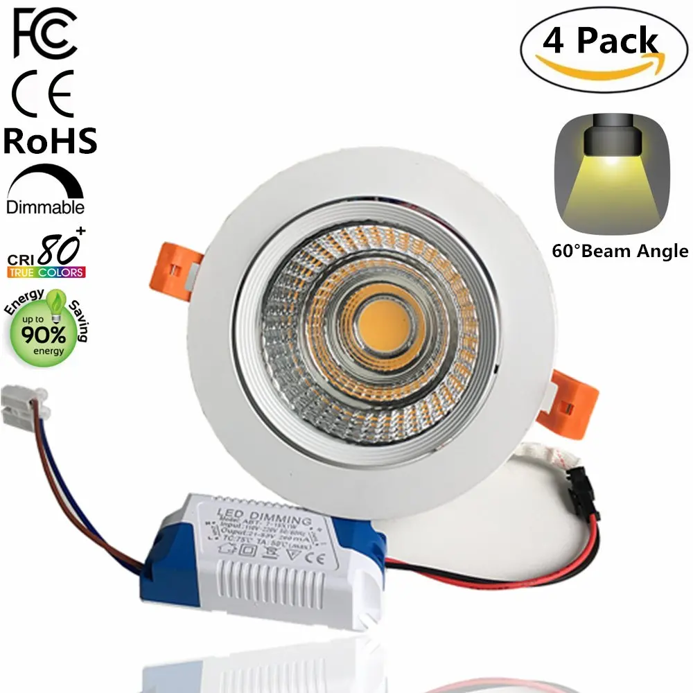 Buy Lightingwill Led Downlight 16w Cri80 Dimmable Cob