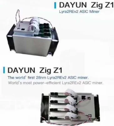 

New Pinidea Miner DAYUN Zig Z1 Lyra2REv2 ASIC Miner 176.5W/G 28nm 6.8GH/S Monacoin Miner Z1, N/a