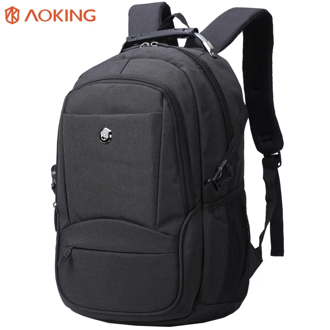 

2020 Aoking wholesale 17 inch vintage simple school college business travel waterproof mochilas computer laptop bags backpack