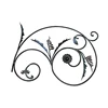 Powder coated Sand Blasting cast iron metal rosettes