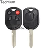 car key case 4 button plastic replacement key shell, key fob replacement for Ford Edge Escape Focus FLEX Fusion