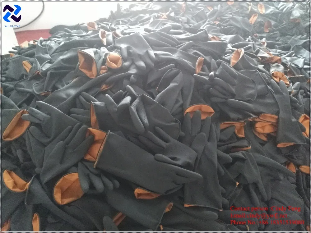 Sun Industrial Latex Gloves Heavy Dutywork Gloves Latex Rubber Gloves