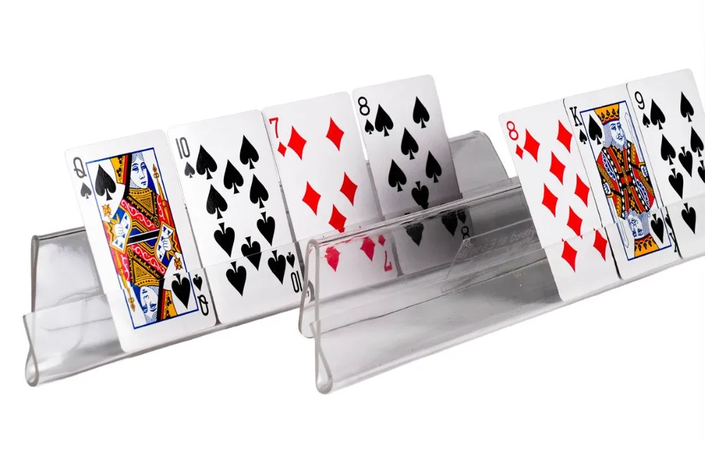 Customized Plastic Playing Card Holder Acrylic Diy Game Card Holder 