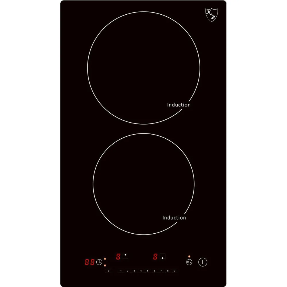 K H 2 Zone Domino Induction Cooktop Hob Cooker 30cm Vin 3420