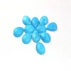 11 Pieces Natural Turquoise Gemstone Smooth Pear Shape Cabochons