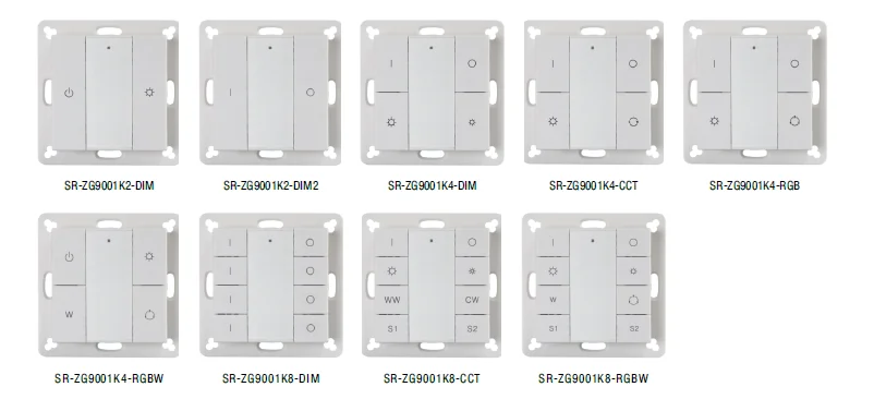 Zigbee 3.0 certified Wall Switches Push Button K2 K4 K6 K8