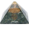 Latest Orgone Blood Stone Flower of Life Chakra Pyramid With Charge Crystal Point