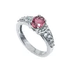 Unique Denim Sapphire Sterling Silver Ring With A Combination Of Natural Zircon, TGW 4.04 Gm, Dainty Ring