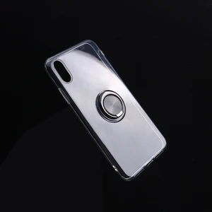 iPhone X Magnetic Ring Holder Clear TPU Phone Case