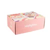 Customized eco friendly Cute Pet Products Lie and base pink/blue/green/plum Packaging Foldable Rectangle Corrugated Moving Boxes