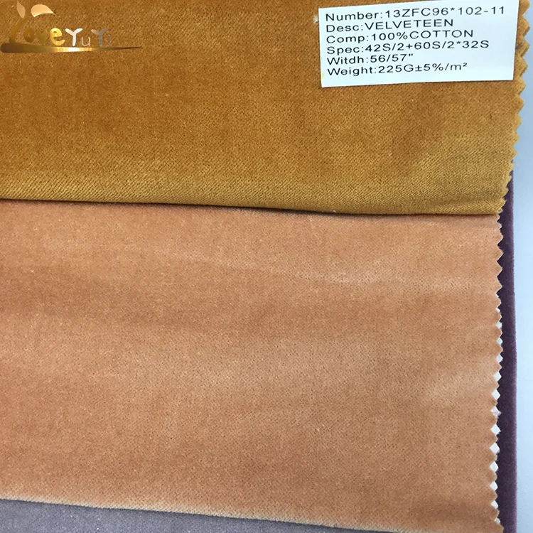 plain woven velvet