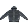 Quilted crew neck winter puffy jacket