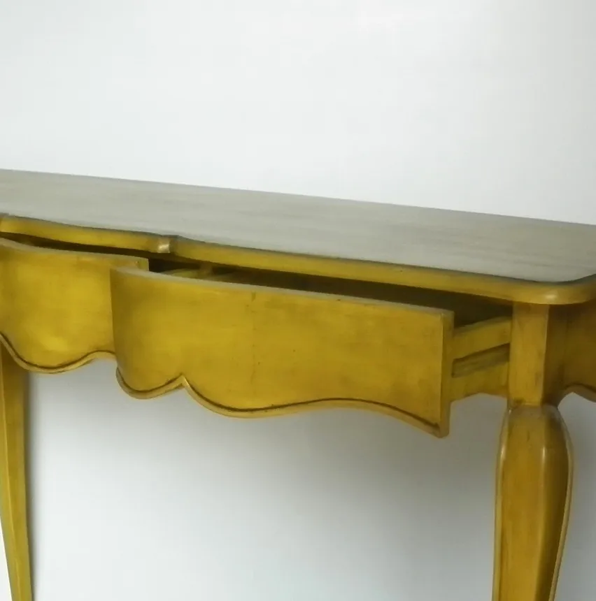 Wooden Furniture Console Table Antique Yellow Color Buy Furniture