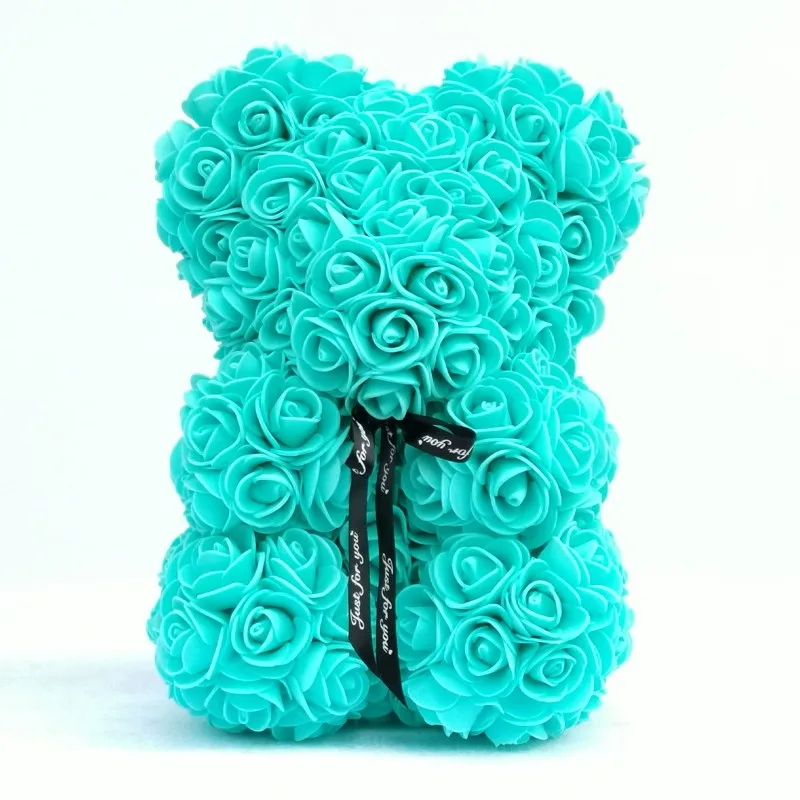 soap flower teddy bear