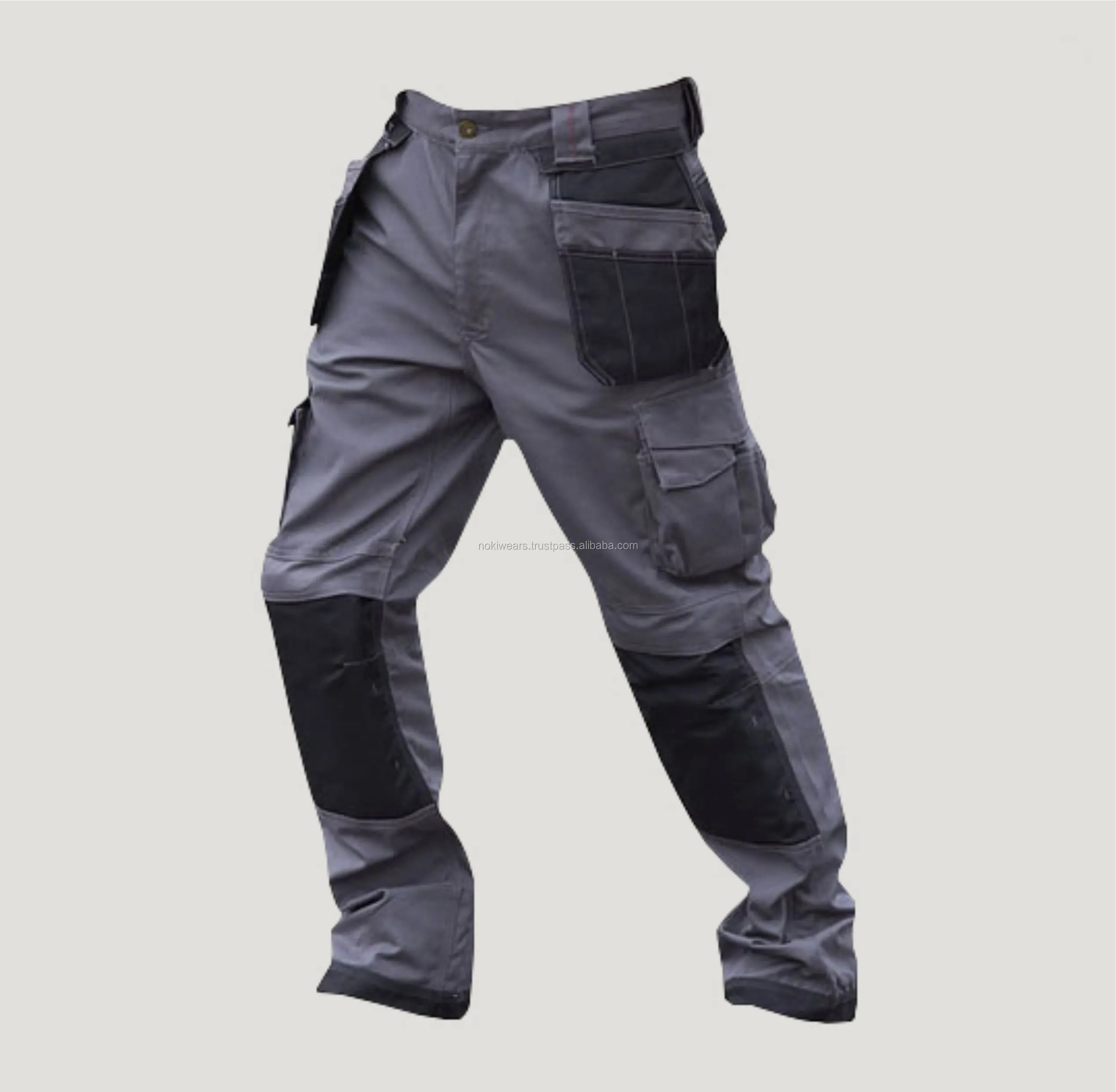 Heavy Duty Heavyweight Quality Cargo Combat Mens Work Trousers Knee Pad Pockets 